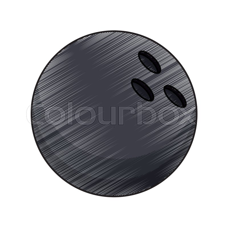 800x800 drawing bowling ball equipment vector stock vector colourbox - Bowling Ball Drawing