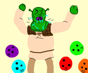 300x250 shrek chokes on bowling ball drawing - Bowling Ball Drawing