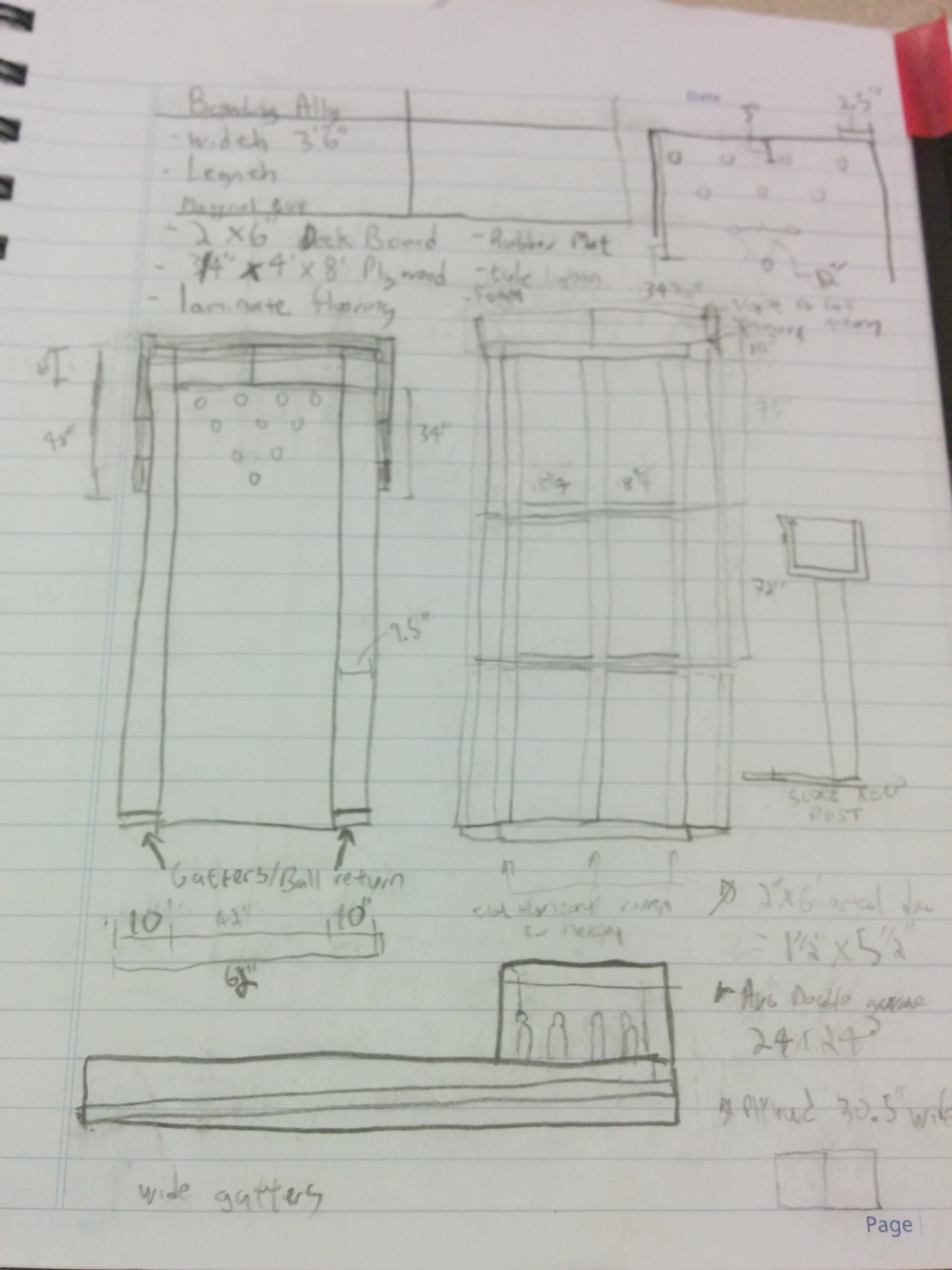 2448x3264 how to build your own backyard bowling alley - Bowling Lane Drawing
