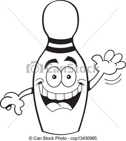 422x470 Bowling Pin Drawing - Bowling Pin Drawing