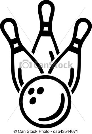 324x470 bowling pins ball vectors illustration - Bowling Pin Drawing