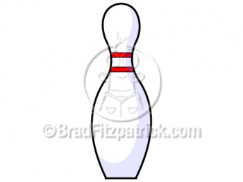 350x263 Cartoon Bowling Pin Clip Art Bowling Pin Graphics Clipart - Bowling Pin Drawing