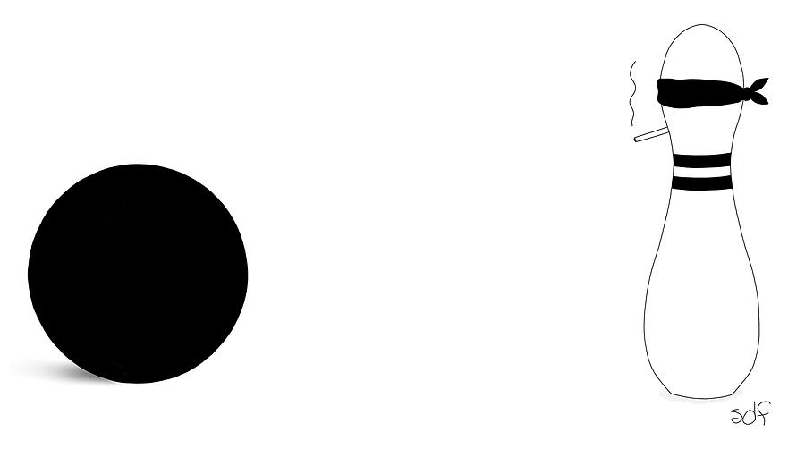 900x502 Bowling Execution Drawing - Bowling Pin Drawing