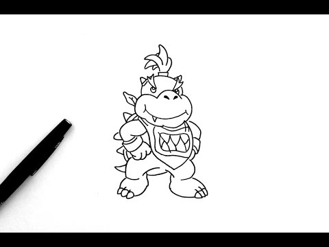480x360 Comment Dessiner Bowser Junior - Bowser Jr Drawing