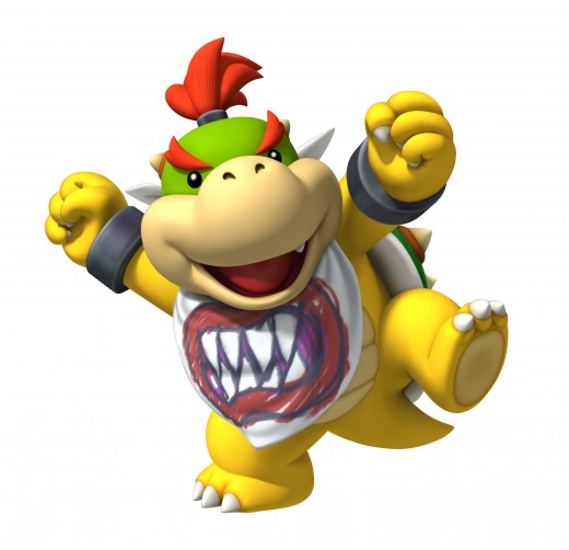 520x502 How To Draw Bowser Jr Hubpages - Bowser Jr Drawing