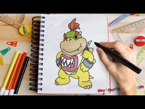 480x360 How To Draw Bowser Junior - Bowser Jr Drawing