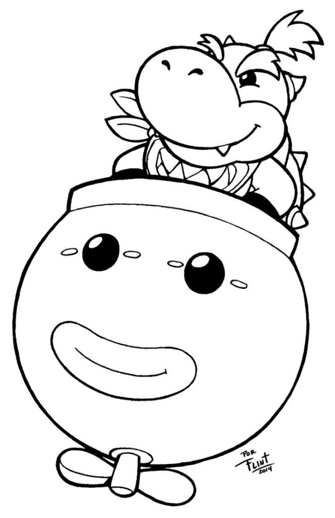 Bowser Jr Drawing at PaintingValley.com | Explore collection of Bowser ...