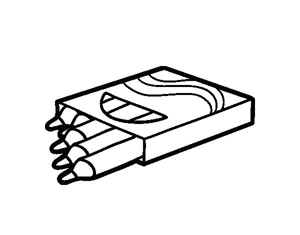 600x470 crayon coloring - Box Of Crayons Drawing