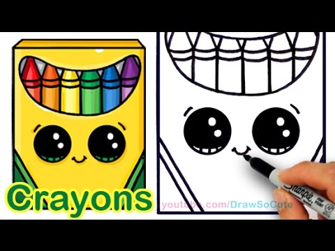 480x360 how to draw a crayon box cute and easy step - Box Of Crayons Drawing