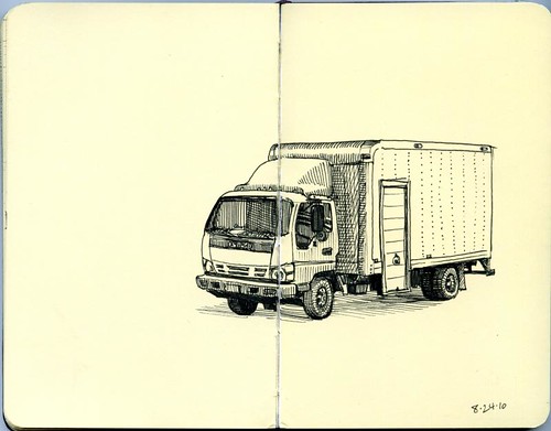 500x391 Three Letter Word For Art Box Truck - Box Truck Drawing