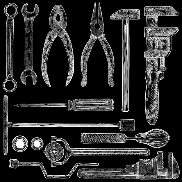 626x626 Free Download Box Wrench - Box Wrench Drawing