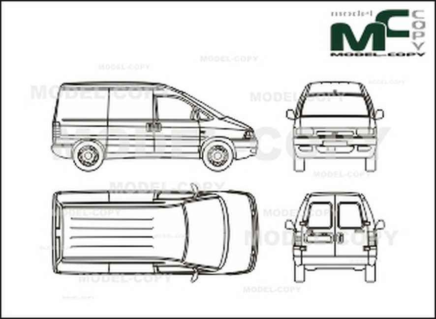 886x649 Fiat Scudo Box Car - Boxcar Drawing