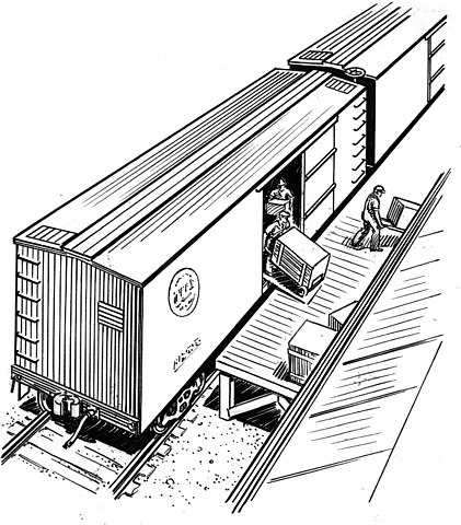 421x480 Fileboxcar - Boxcar Drawing