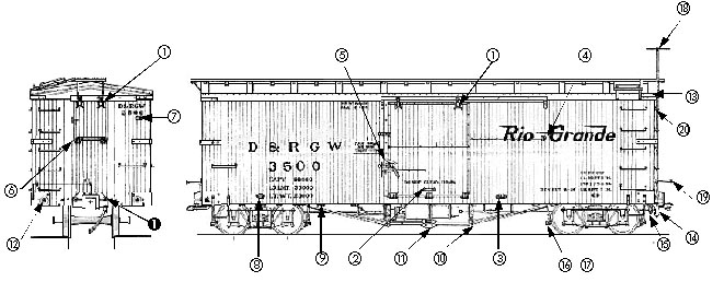 661x258 Welcome To Branchline Products Box Car Castings - Boxcar Drawing