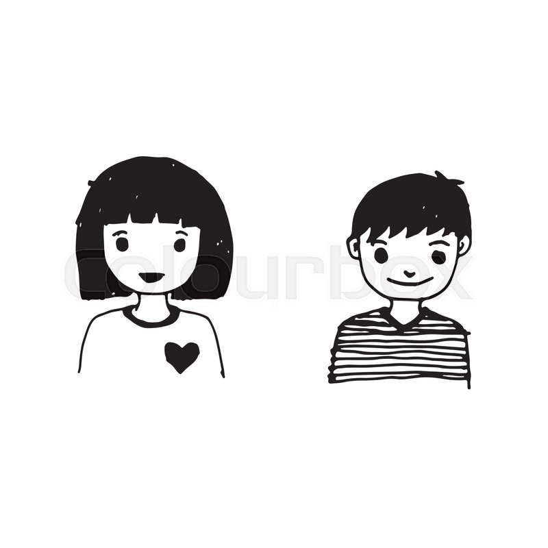 Boy And Girl Cartoon Drawing At Paintingvalley Com Explore Collection Of Boy And Girl Cartoon Drawing