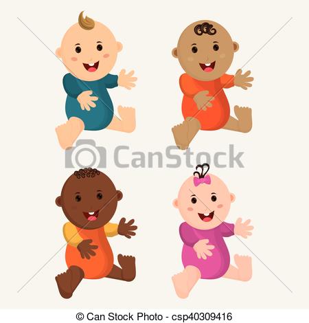 450x470 Baby Boy And Girl Cartoon Design Baby Boy And Girl Cartoon Baby - Boy And Girl Cartoon Drawing
