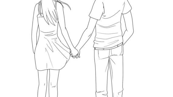 Boy And Girl Holding Hands Drawing At Paintingvalley Com Explore Collection Of Boy And Girl Holding Hands Drawing