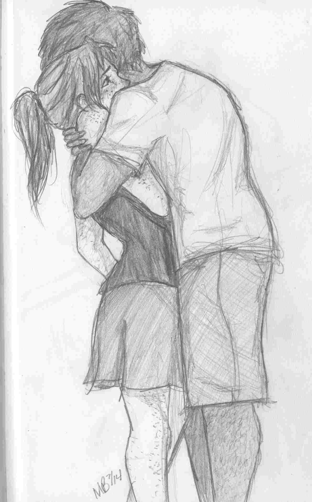 Boy And Girl Hugging Drawing At Paintingvalley Com Explore Collection Of Boy And Girl Hugging Drawing