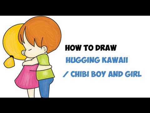 480x360 How To Draw Chibi Hugging - Boy And Girl Hugging Drawing