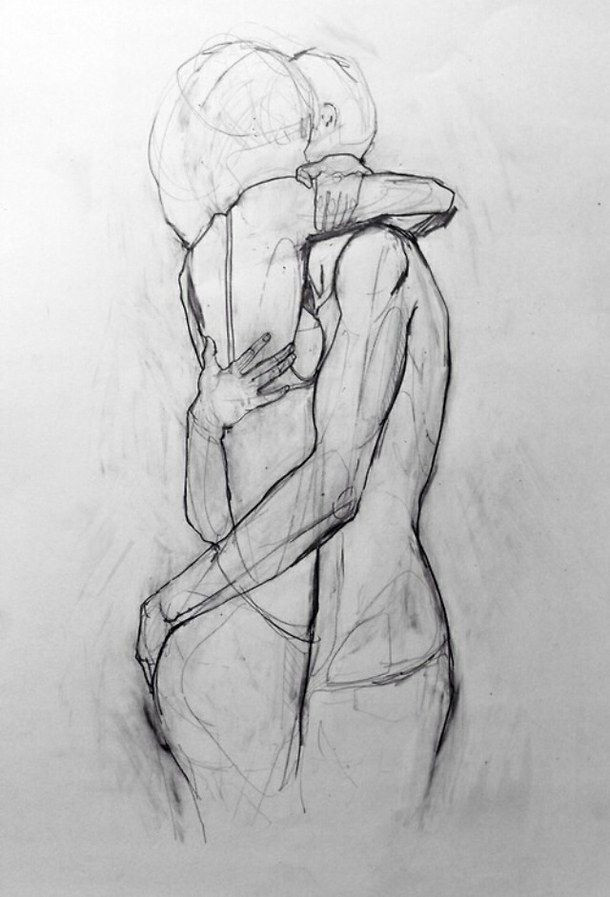 610x897 new boy and girl hugging drawing sketch photos drawing sketch - Boy...