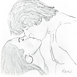 Boy And Girl Kissing Drawing At Paintingvalley Com Explore Collection Of Boy And Girl Kissing Drawing