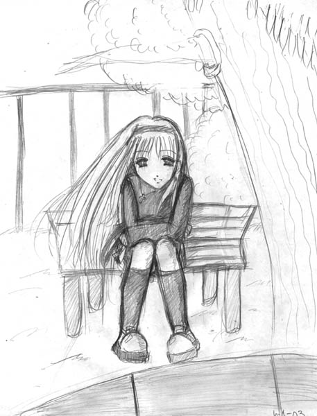 Anime Boy And Girl Sitting Together Drawing Рисунки карандашом для срисовки девушки: anime boy and girl sitting together drawing