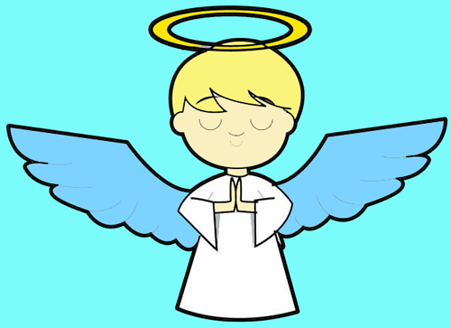 500x363 How To Draw Cartoon Angels In Easy Step - Boy Angel Drawing