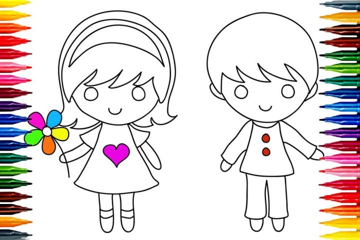 720x480 Boy Drawing For Kids Crafts And Arts - Boy Drawing