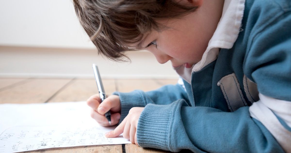 1200x630 Little Boy's Drawing Predicts What He'll Look Like - Boy Drawing A Picture