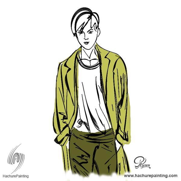 600x600 A Young Boy, Drawing From Front View Tutorial - Boy Drawing A Picture