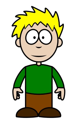 250x407 Drawing A Cartoon Boy - Boy Drawing Clipart