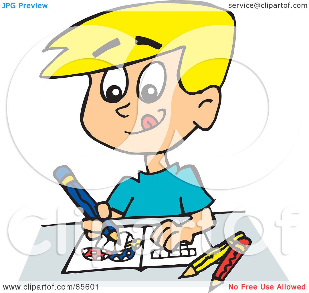 1080x1024 Royalty Free - Boy Drawing Clipart