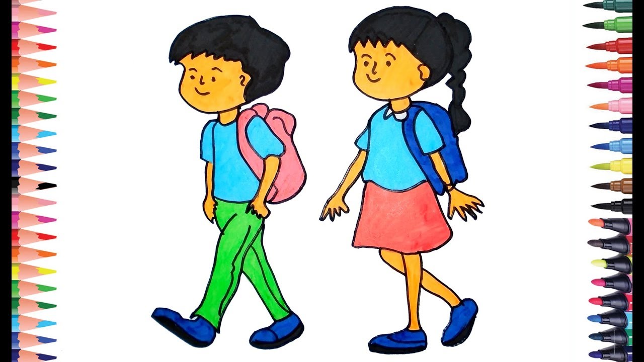 1280x720 A Boy And A Girl To Draw Clipart Clip Art Images - Boy Drawing Clipart