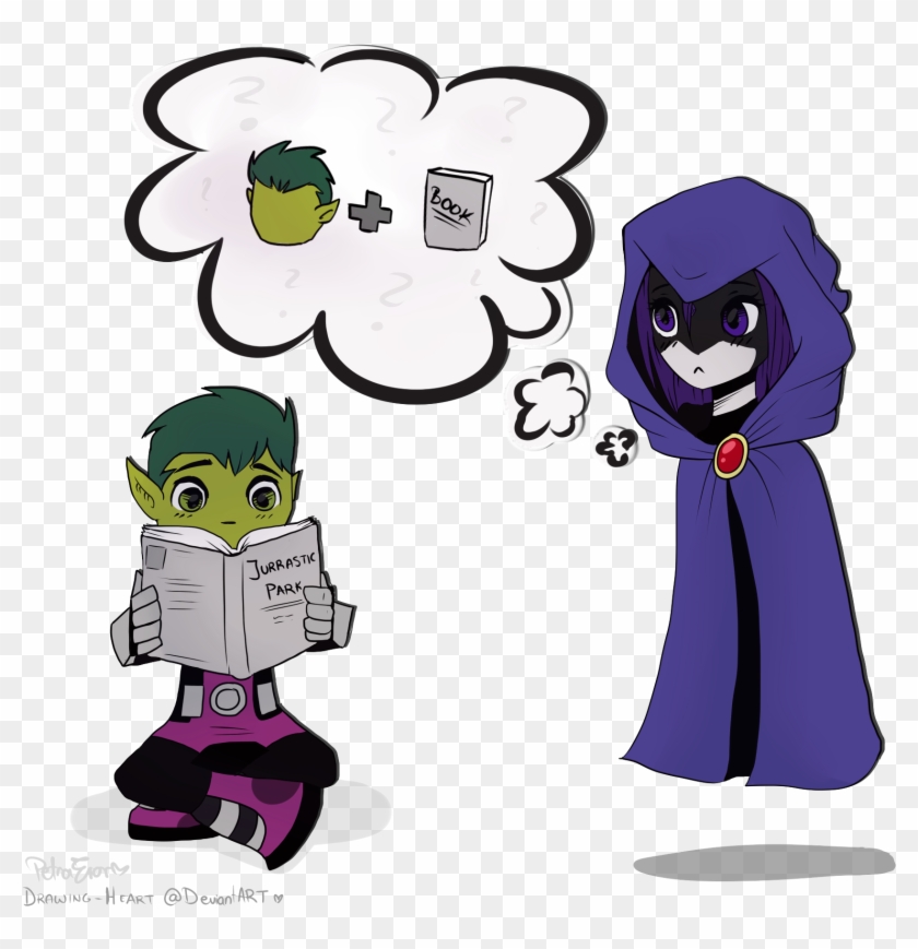 840x869 Beast Boy Is Reading - Boy Drawing Clipart