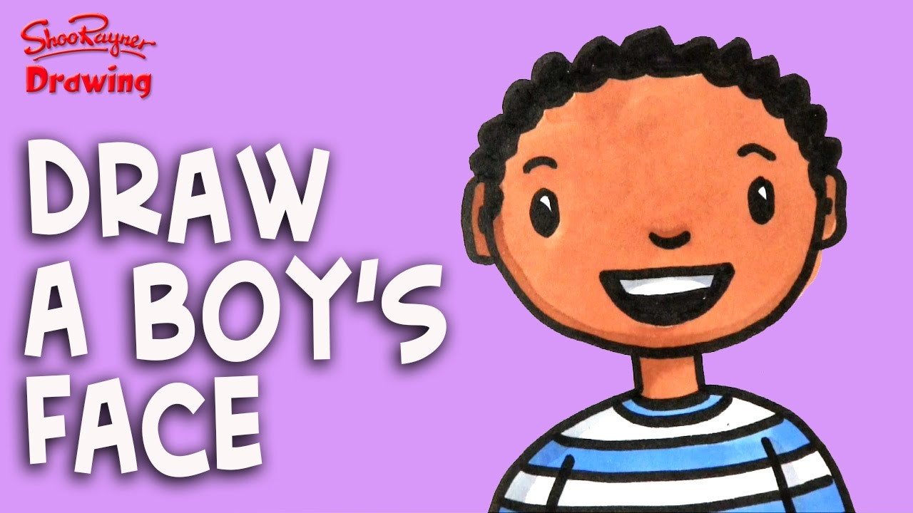 1280x720 How To Draw A Boys Face - Boy Drawing For Kids