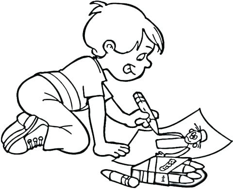 480x390 Cute Anime Boy Coloring Pages Printable Wolf How To Draw For Kids - Boy Drawing For Kids