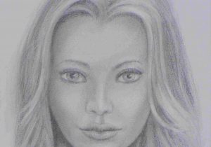 300x210 to draw a realistic cute little girlus facehead step - Boy Drawing Realistic