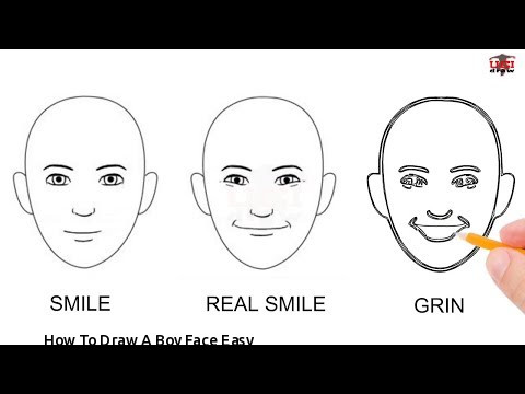480x360 How To Draw A Boy Face Easy Drawing Cartoon Faces With Simple - Boy Face Drawing Cartoon