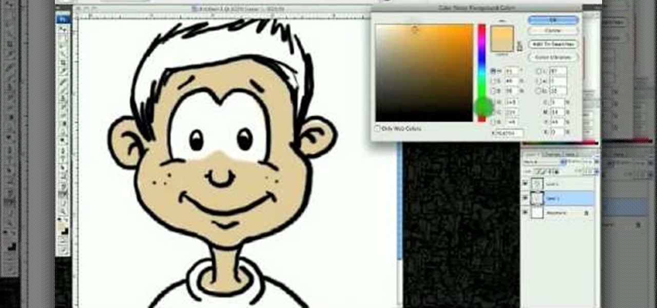 1280x600 How To Draw A Cartoon Boys Face In Adobe Photoshop Drawing - Boy Face Drawing Cartoon