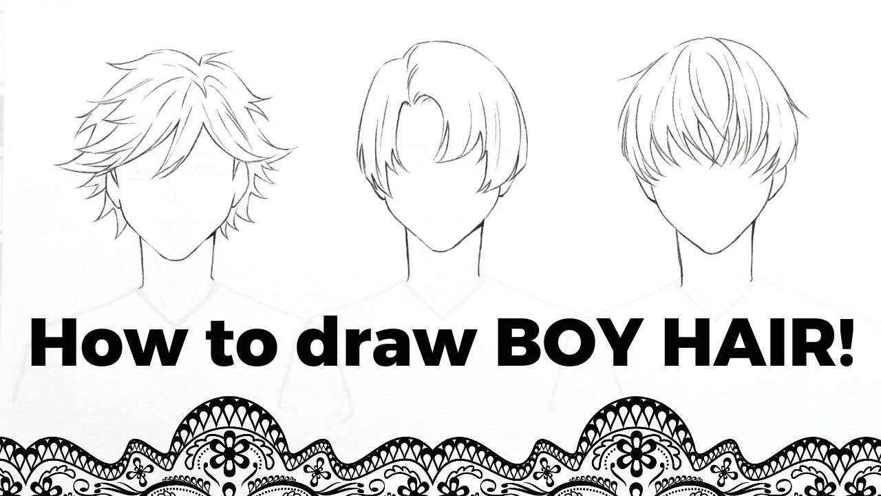 Boy Hair Drawing at PaintingValley.com | Explore collection of Boy Hair