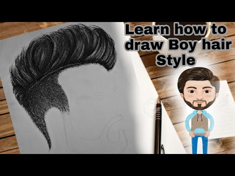 480x360 How To Draw Boy Hair Side View - Boy Hair Drawing