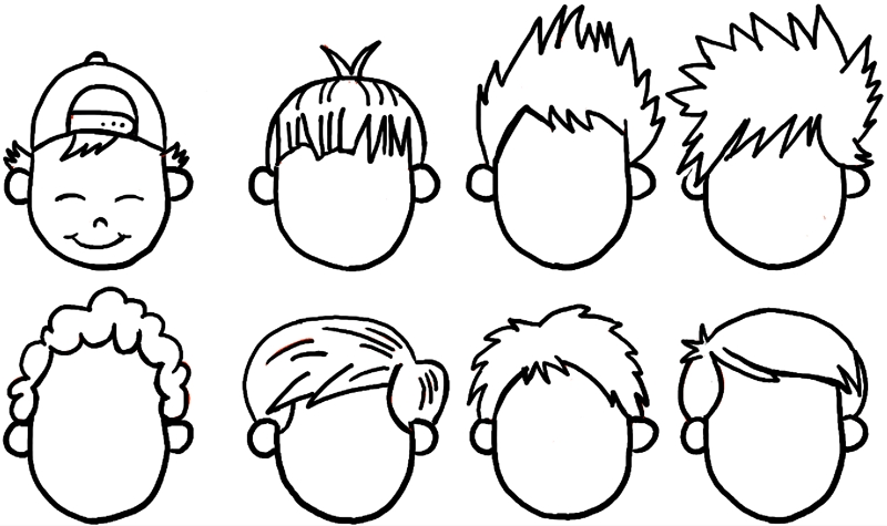 800x475 How To Draw Boys And Mens Hair Styles For Cartoon Characters - Boy Hairstyles Drawing