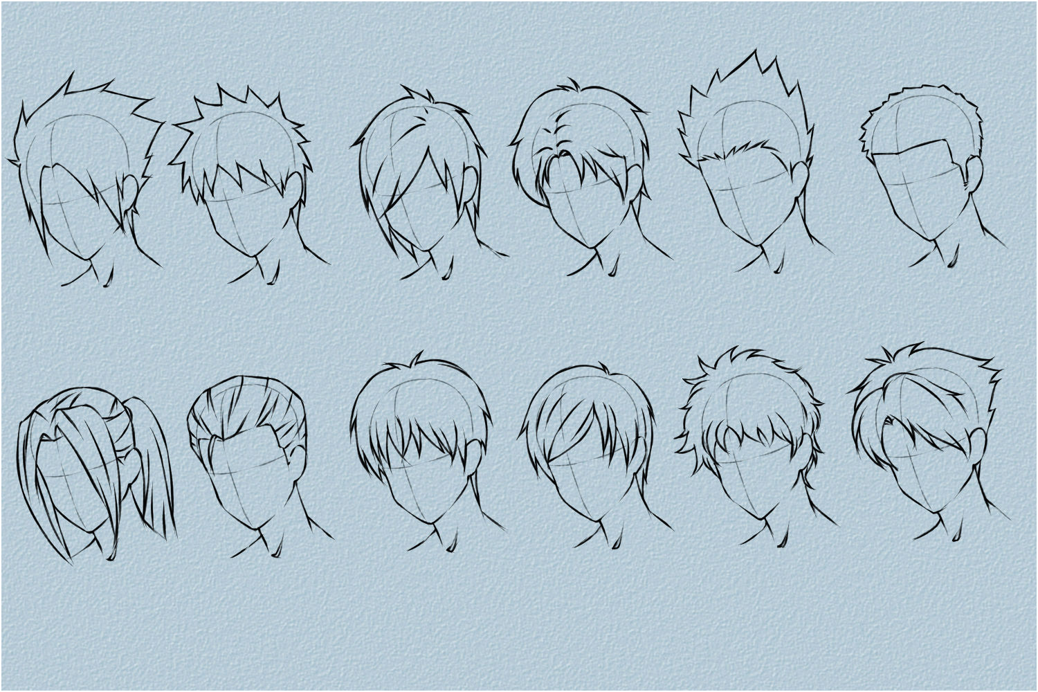 Boy Hairstyles Drawing at PaintingValley.com | Explore ...