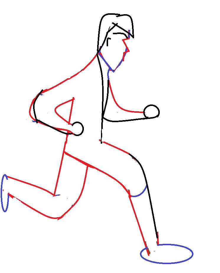 745x925 how to animate a boy running digital animation for kids - Boy Line Drawing