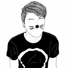 225x224 Best Images Drawings, Art Drawings, Boy Drawing - Boy Outline Drawing