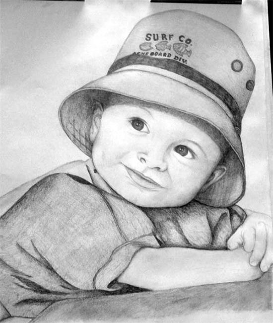 550x650 Best Pencil Drawings Pictures Free Premium Templates - Boy Pencil Drawing