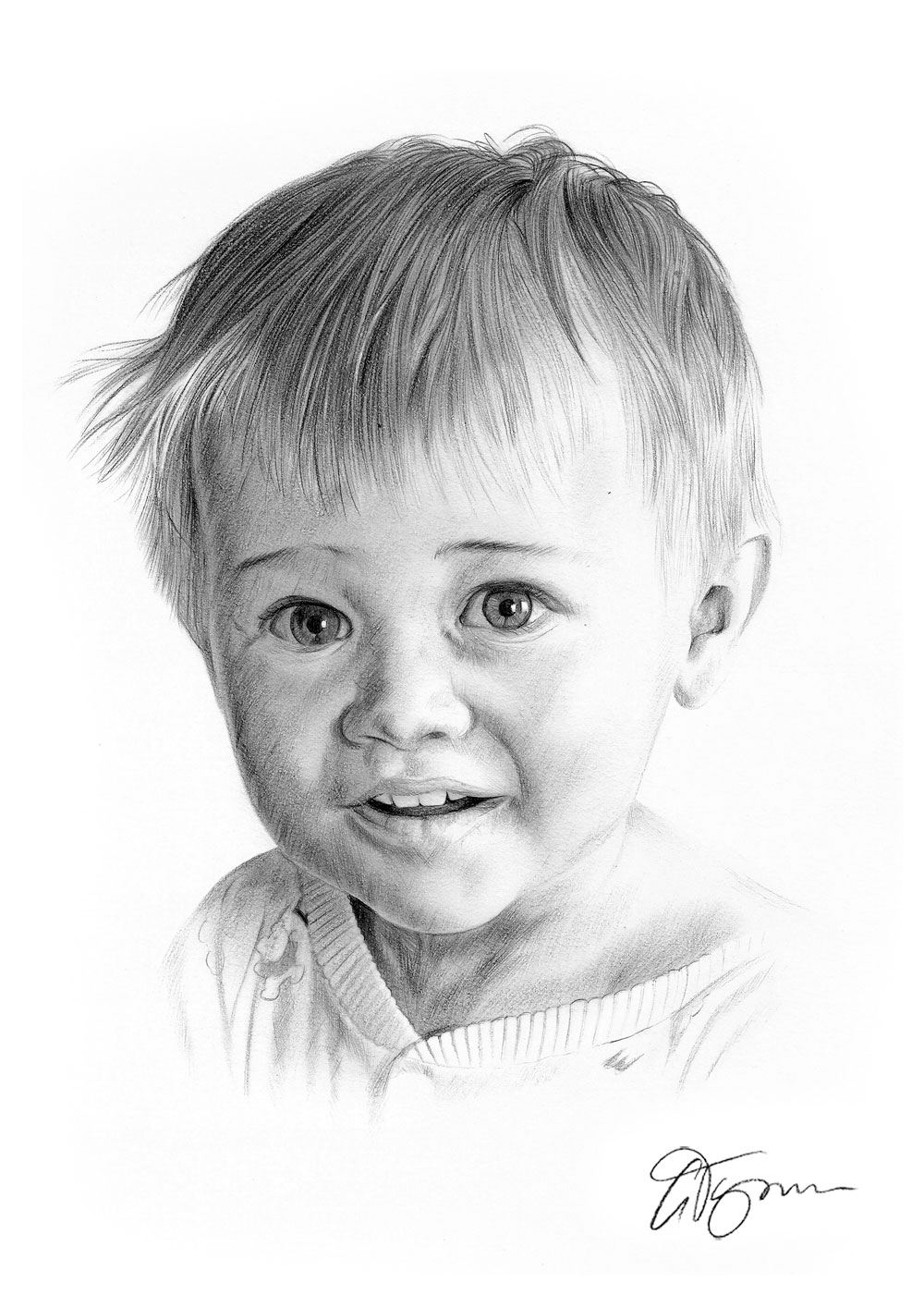 1000x1414 Pencil Drawing Of A Small Boy - Boy Pencil Drawing