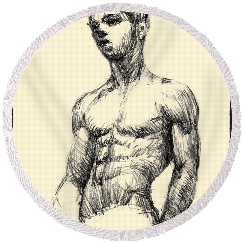 850x850 Young Boy - Boy Pencil Drawing