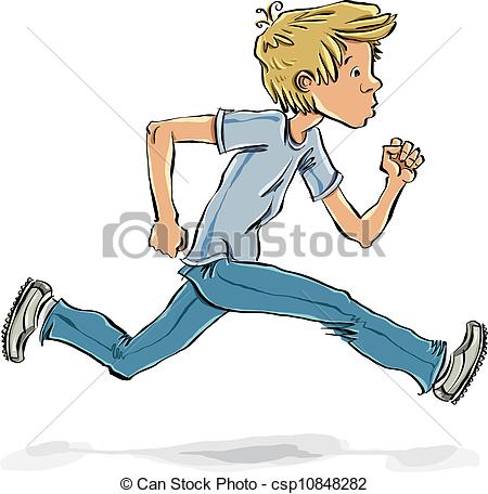 450x456 running and hurrying teen boy running and hurrying teen boy - Boy Running Drawing