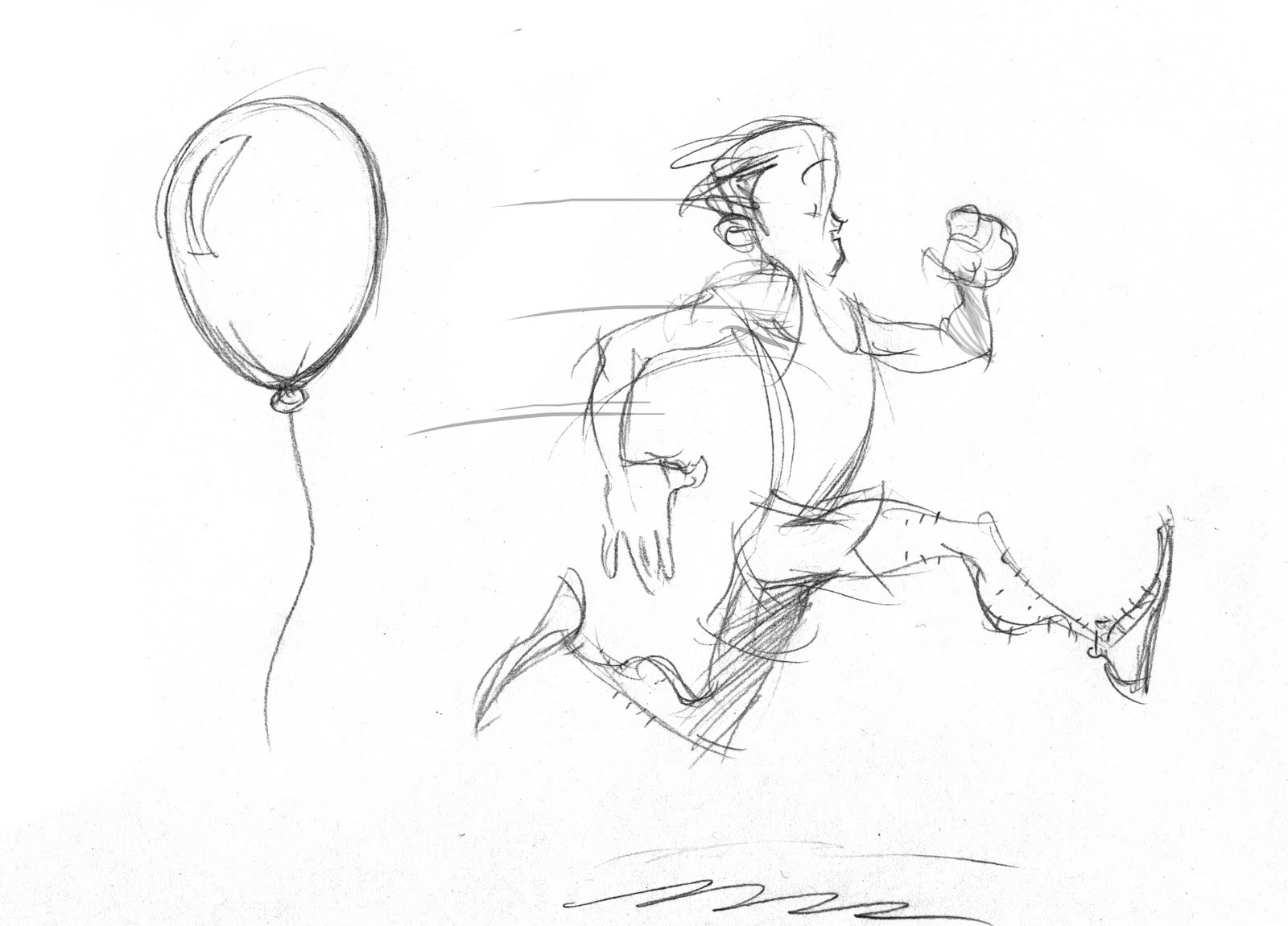 1600x1150 Stephen Gilpin Illustration Cartooning Class - Boy Running Drawing